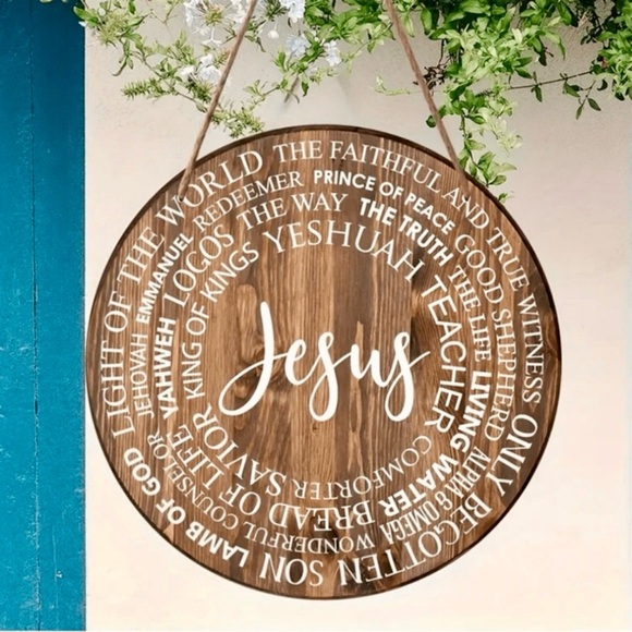 Rustic Brown Jesus Wall Decor - Picture 1 of 4